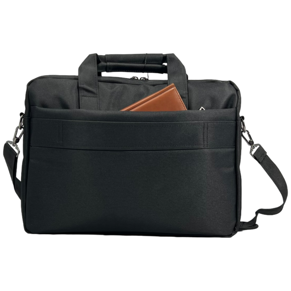 Сумка для ноутбука на четыре отделения, черная, водонепроницаемая ткань Сумка для ноутбука на четыре отделения, черная, водонепроницаемая ткань