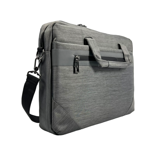 Сумка для ноутбука на четыре отделения, серая, водонепроницаемая ткань Сумка для ноутбука на четыре отделения, серая, водонепроницаемая ткань