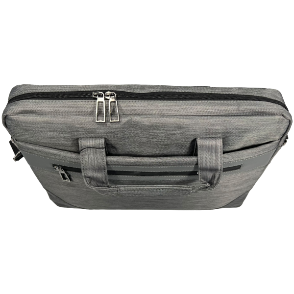 Сумка для ноутбука на четыре отделения, серая, водонепроницаемая ткань Сумка для ноутбука на четыре отделения, серая, водонепроницаемая ткань