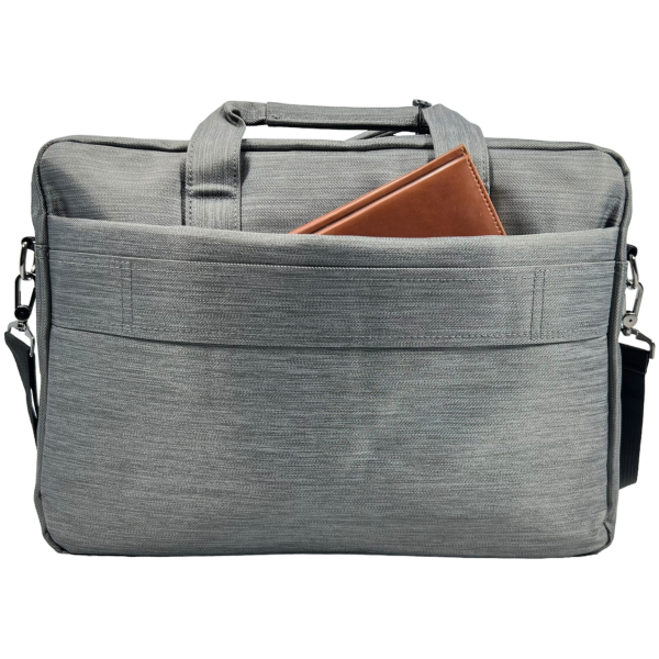 Сумка для ноутбука на четыре отделения, серая, водонепроницаемая ткань Сумка для ноутбука на четыре отделения, серая, водонепроницаемая ткань