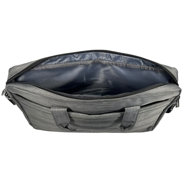 Сумка для ноутбука на четыре отделения, серая, водонепроницаемая ткань Сумка для ноутбука на четыре отделения, серая, водонепроницаемая ткань