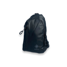 Сумка-слинг мужская, 2отделения, дополнительный карман, USB выход 9801, размер: 30*18*7 см черный