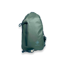 Сумка-слинг мужская, 2отделения, дополнительный карман, USB выход 9801, размер: 30*18*7 см темно-зеленый