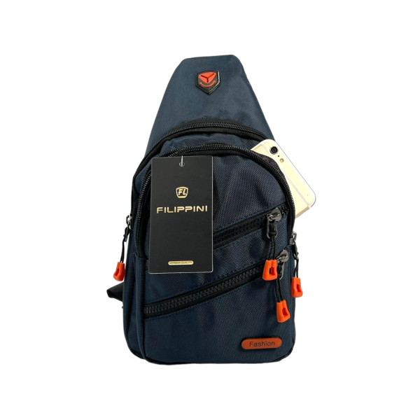 Стильная сумка-слинг на четыре цвета синий Стильная сумка-слинг на четыре цвета синий