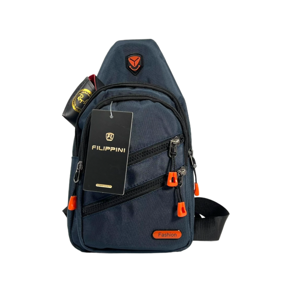 Стильная сумка-слинг на четыре цвета синий Стильная сумка-слинг на четыре цвета синий