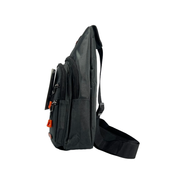 Стильна сумка-слінг через плече на чотири відділення, 5 л, сіра Стильна сумка-слінг через плече на чотири відділення, 5 л, сіра