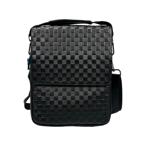 Стильна та практична сумка через плече на п'ять відділень, 4 л, чорна