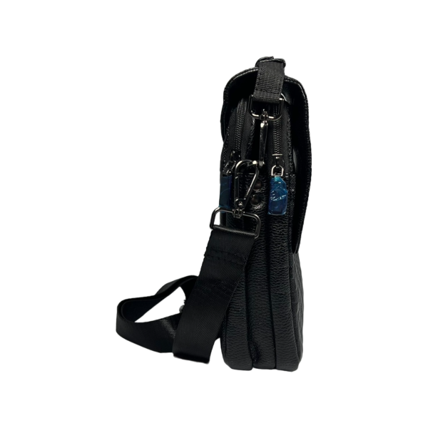 Стильна та практична сумка через плече на п'ять відділень, 4 л, чорна