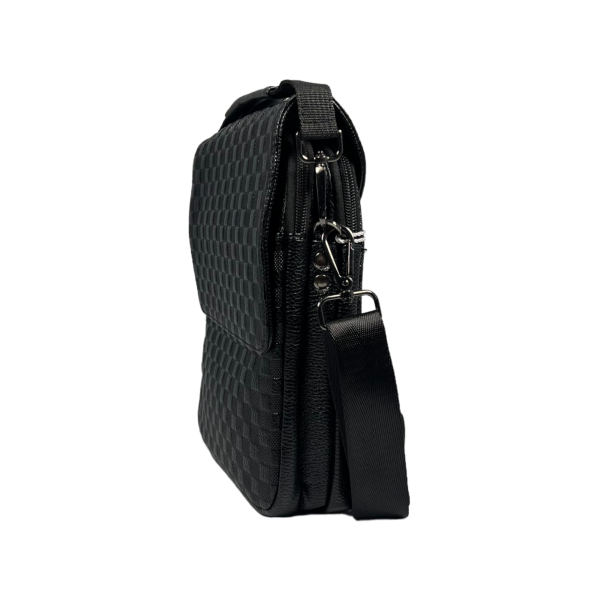 Стильна та практична сумка через плече на п'ять відділень, 4 л, чорна