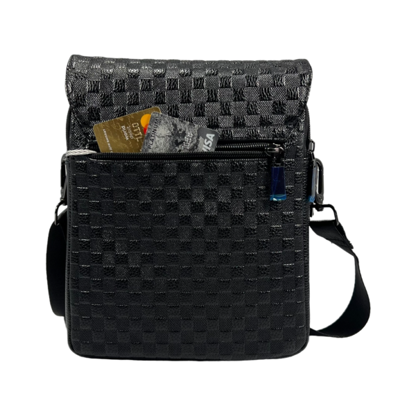 Стильна та практична сумка через плече на п'ять відділень, 4 л, чорна