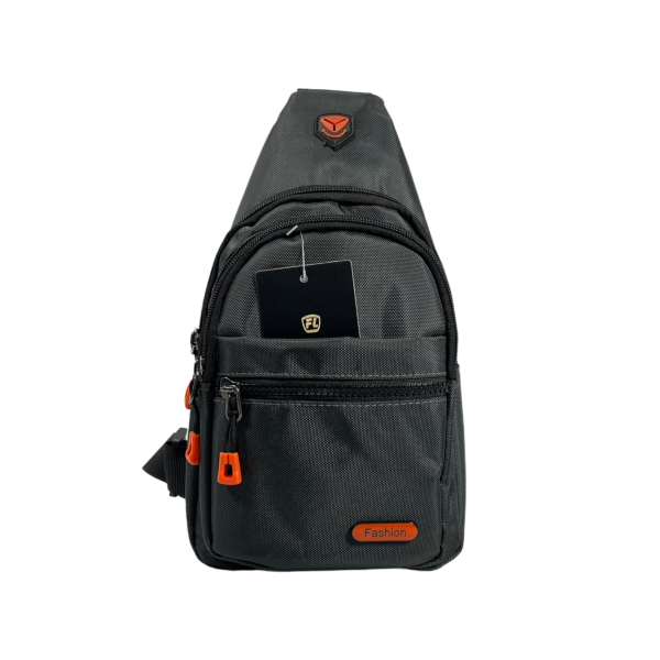 Сумка-слинг на четыре отделения, 5 л, черная