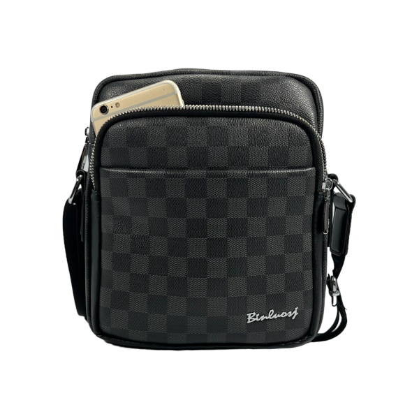 Прочная и надежная сумка через плечо на четыре отделения, 3 л, черная Прочная и надежная сумка через плечо на четыре отделения, 3 л, черная