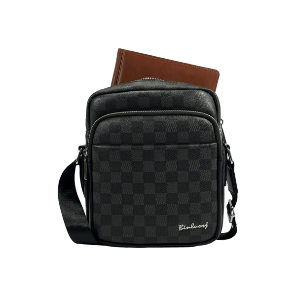 Прочная и надежная сумка через плечо на четыре отделения, 3 л, черная Прочная и надежная сумка через плечо на четыре отделения, 3 л, черная