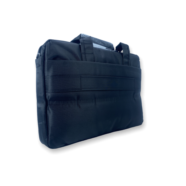 Сумка для ноутбука Zhaocaique 9817, одно отделение 2 кармана, ремень, ручки, размер 40*28*6 см, черный