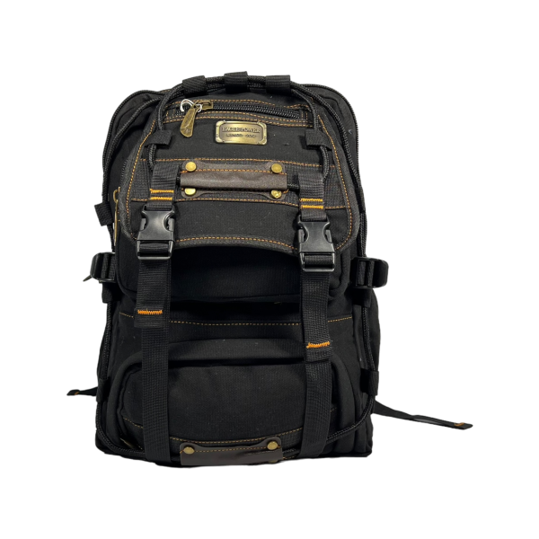 Міський рюкзак, брезентовий, чорний, 20 л, міцний