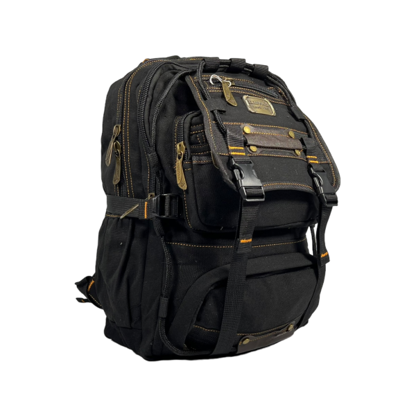 Міський рюкзак, брезентовий, чорний, 20 л, міцний