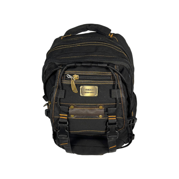 Міський рюкзак, брезентовий, чорний, 20 л, міцний