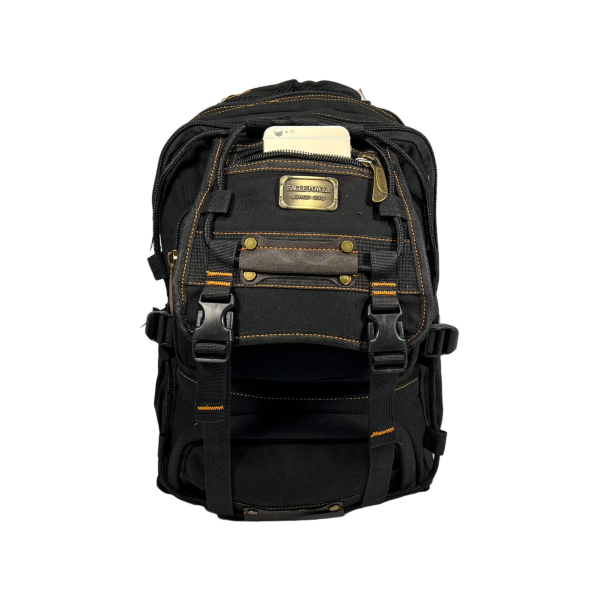 Міський рюкзак, брезентовий, чорний, 20 л, міцний