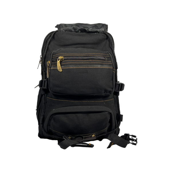 Міський рюкзак, брезентовий, чорний, 20 л, міцний