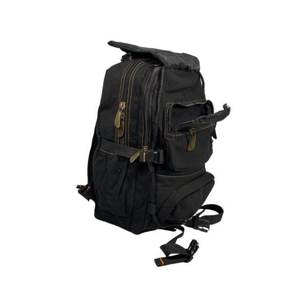 Міський рюкзак, брезентовий, чорний, 20 л, міцний