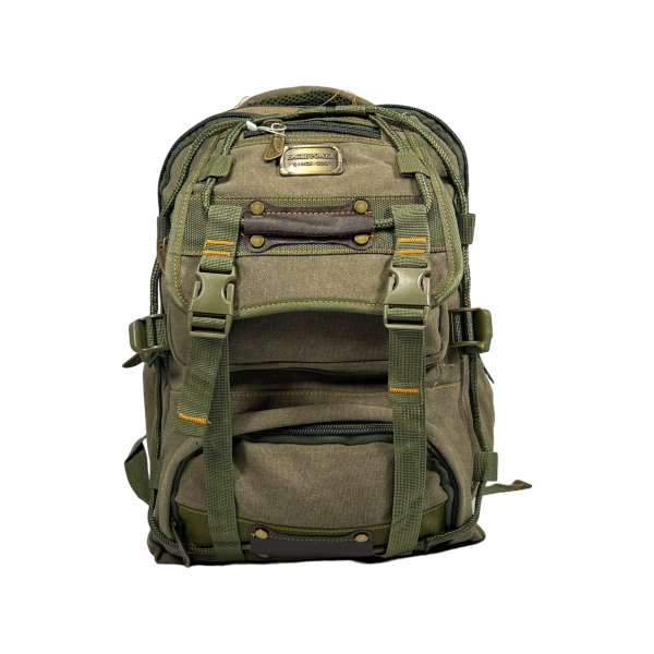 Повсякденний міський рюкзак, брезентовий, колір хакі, 20 л