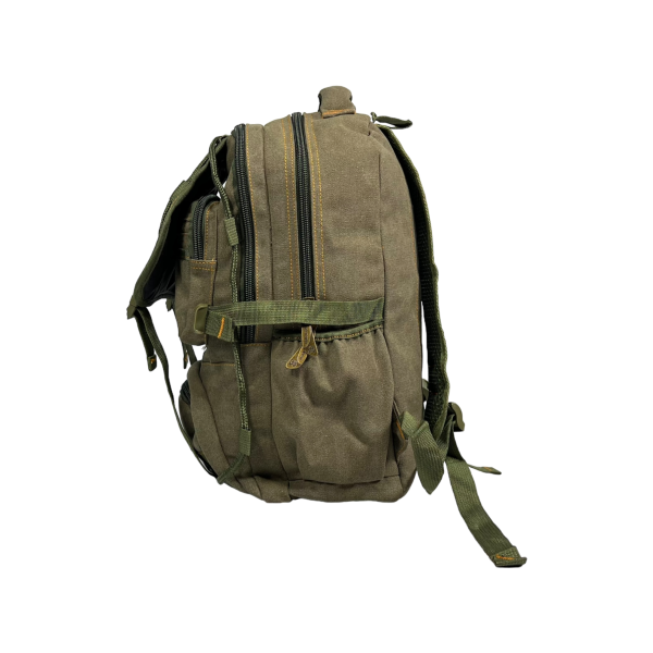 Повсякденний міський рюкзак, брезентовий, колір хакі, 20 л