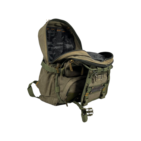 Повсякденний міський рюкзак, брезентовий, колір хакі, 20 л