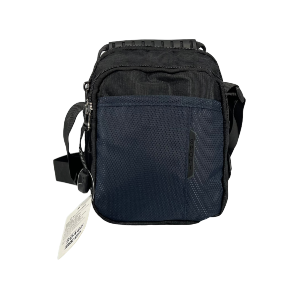 Коипактная и функциональная сумка через плечо на четыре отделения, 3 л, синяя