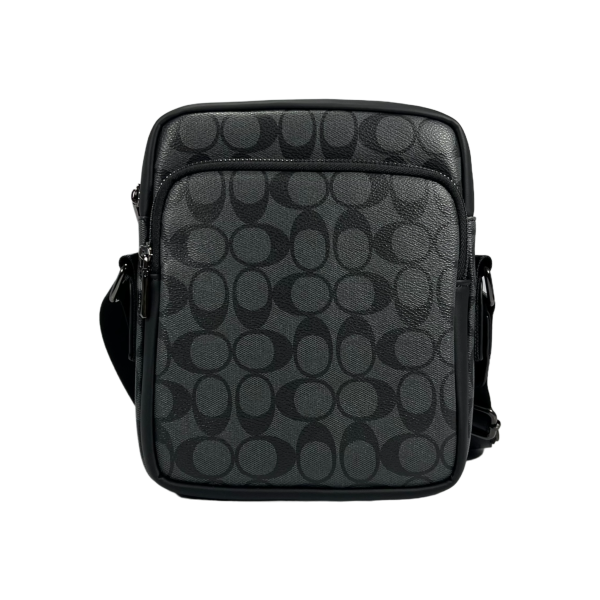 Сумка через плечо, экокожа, три отделения, элегантная и практичная, серая