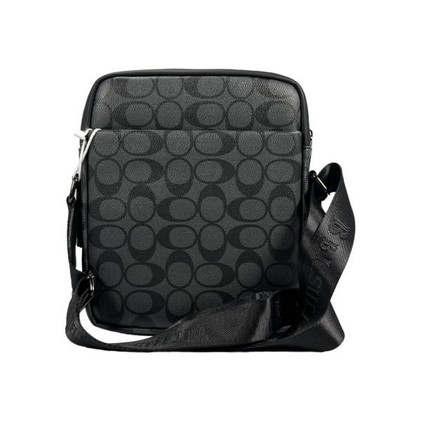 Сумка через плечо, экокожа, три отделения, элегантная и практичная, серая Сумка через плечо, экокожа, три отделения, элегантная и практичная, серая