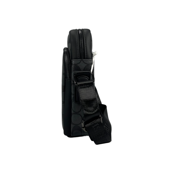 Сумка через плечо, экокожа, три отделения, элегантная и практичная, серая Сумка через плечо, экокожа, три отделения, элегантная и практичная, серая