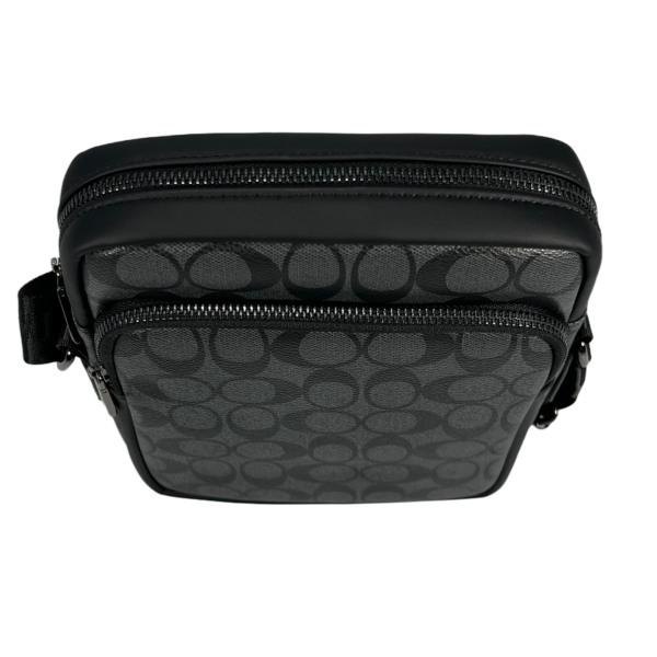 Сумка через плечо, экокожа, три отделения, элегантная и практичная, серая Сумка через плечо, экокожа, три отделения, элегантная и практичная, серая