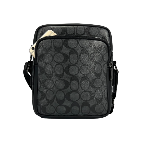 Сумка через плечо, экокожа, три отделения, элегантная и практичная, серая Сумка через плечо, экокожа, три отделения, элегантная и практичная, серая