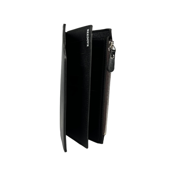 Чоловіче портмоне з картхолдером, штучна шкіра, чорний