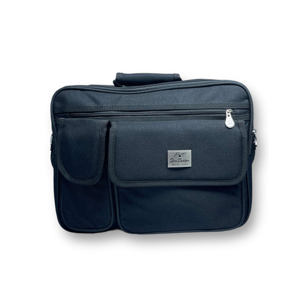 Сумка через плечо Star Dragon 2 отделение 3 фронтальные карманы размер: 28*35*11, черный