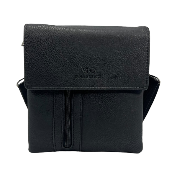 Удобная и элегантная сумка через плечо на пять отделений, 2 л, застежка на молнии и магните, черная