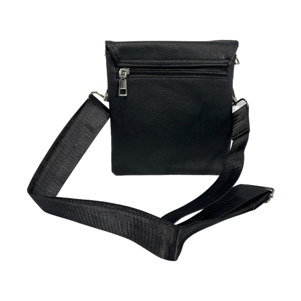 Удобная и элегантная сумка через плечо на пять отделений, 2 л, застежка на молнии и магните, черная Удобная и элегантная сумка через плечо на пять отделений, 2 л, застежка на молнии и магните, черная