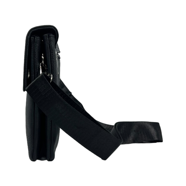 Удобная и элегантная сумка через плечо на пять отделений, 2 л, застежка на молнии и магните, черная Удобная и элегантная сумка через плечо на пять отделений, 2 л, застежка на молнии и магните, черная