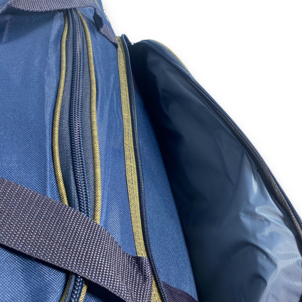Дорожня сумка велика FENJIN одне відділення бокові кишені фронтальні кишені розмір: 70*35*30 см синя