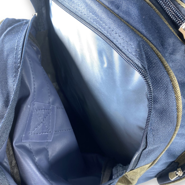 Дорожня сумка велика FENJIN одне відділення бокові кишені фронтальні кишені розмір: 70*35*30 см синя