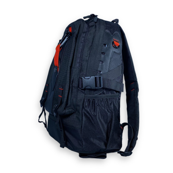 Городской рюкзак, 2 отдела, ткань полиэстер, черный