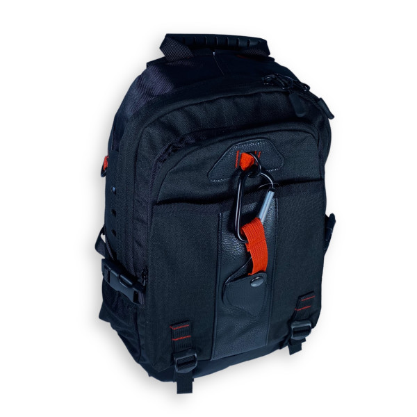 Городской рюкзак, 2 отдела, ткань полиэстер, черный