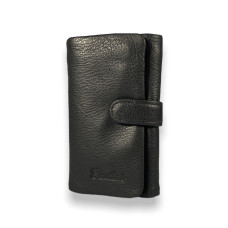 Кошелек-ключница на два отделения и шесть карабинов, коричневый