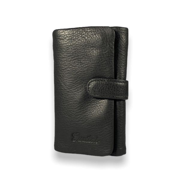 Кошелек-ключница на два отделения и шесть карабинов, коричневый