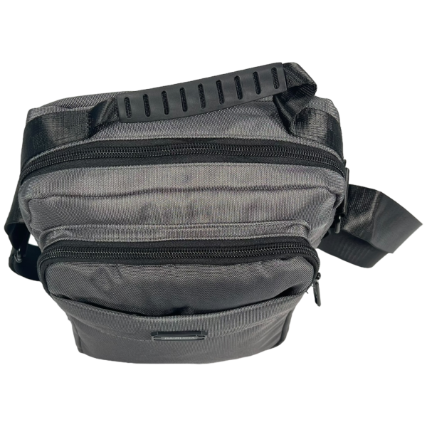 Современная сумка через плечо с застежкой на молнии, серая, 5 л, 3 отделения Современная сумка через плечо с застежкой на молнии, серая, 5 л, 3 отделения