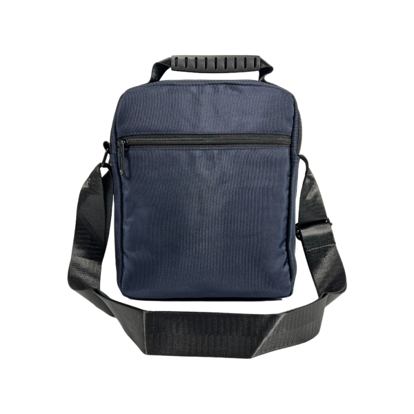 Сумка через плече на чотири відділення, 5 л, міцна, текстиль, синя