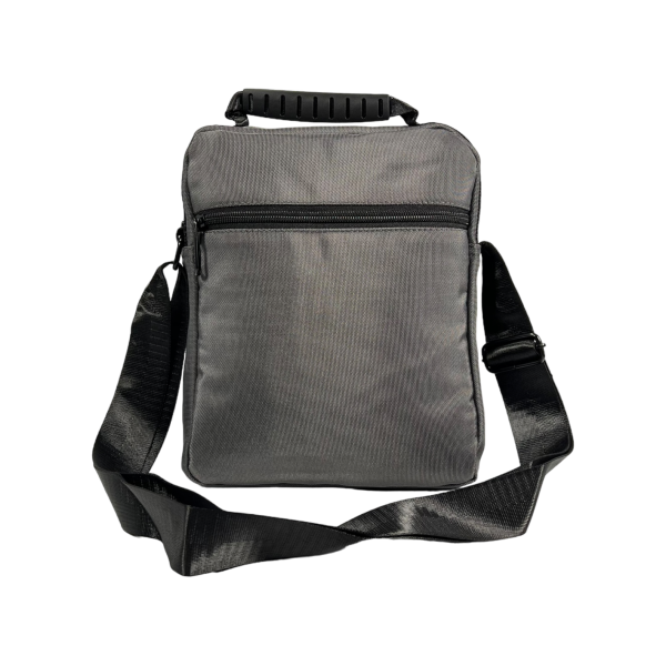 Сучасна чоловіча сумка через плече на чотири відділення, 5 л, сіра
