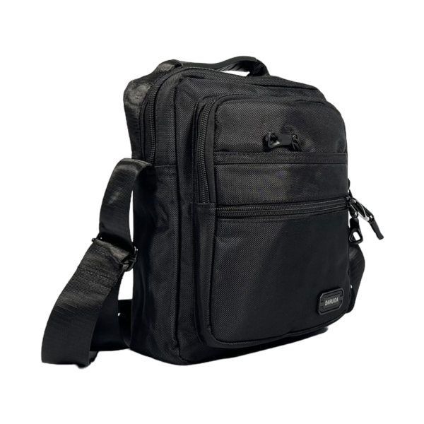 Классическая сумка через плечо на четыре отделения, черная Классическая сумка через плечо на четыре отделения, черная