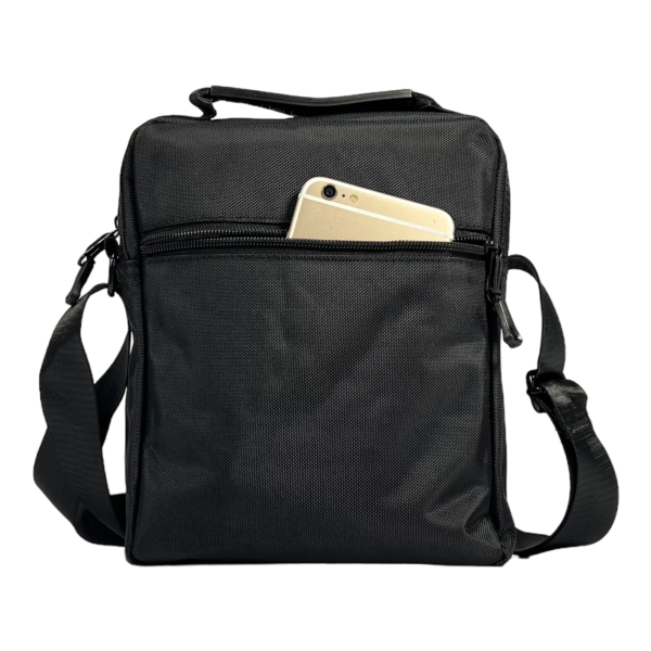 Классическая сумка через плечо на четыре отделения, черная Классическая сумка через плечо на четыре отделения, черная