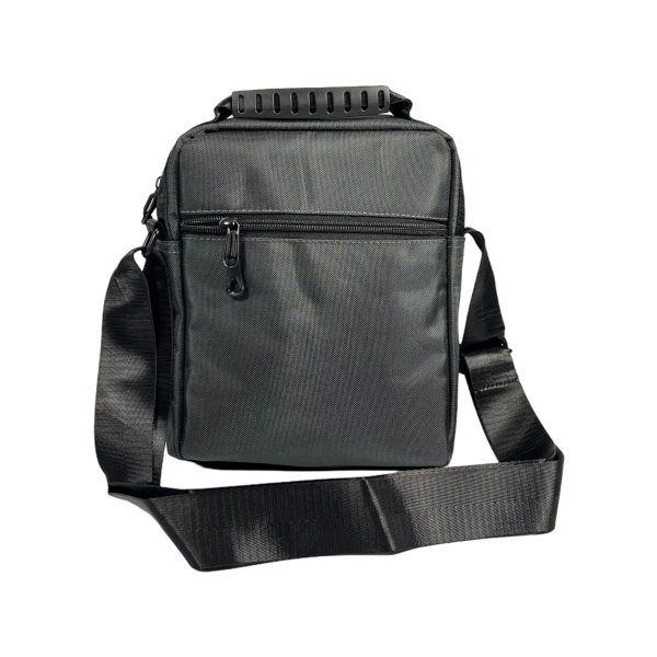 Текстильная сумка через плечо на четыре отделения серого цвета, 4 л Текстильная сумка через плечо на четыре отделения серого цвета, 4 л